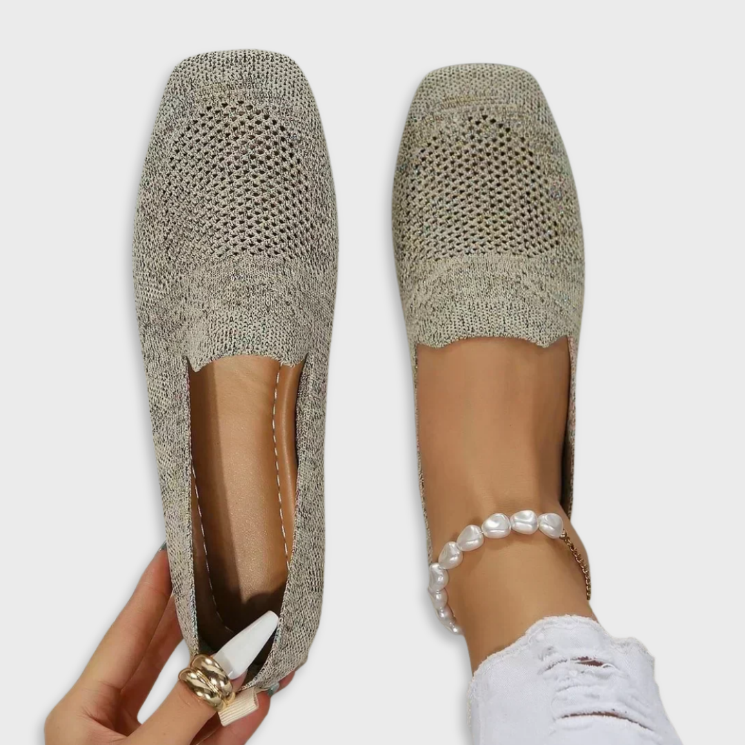 Soft Sole Black Loafers — women's loafers in beige