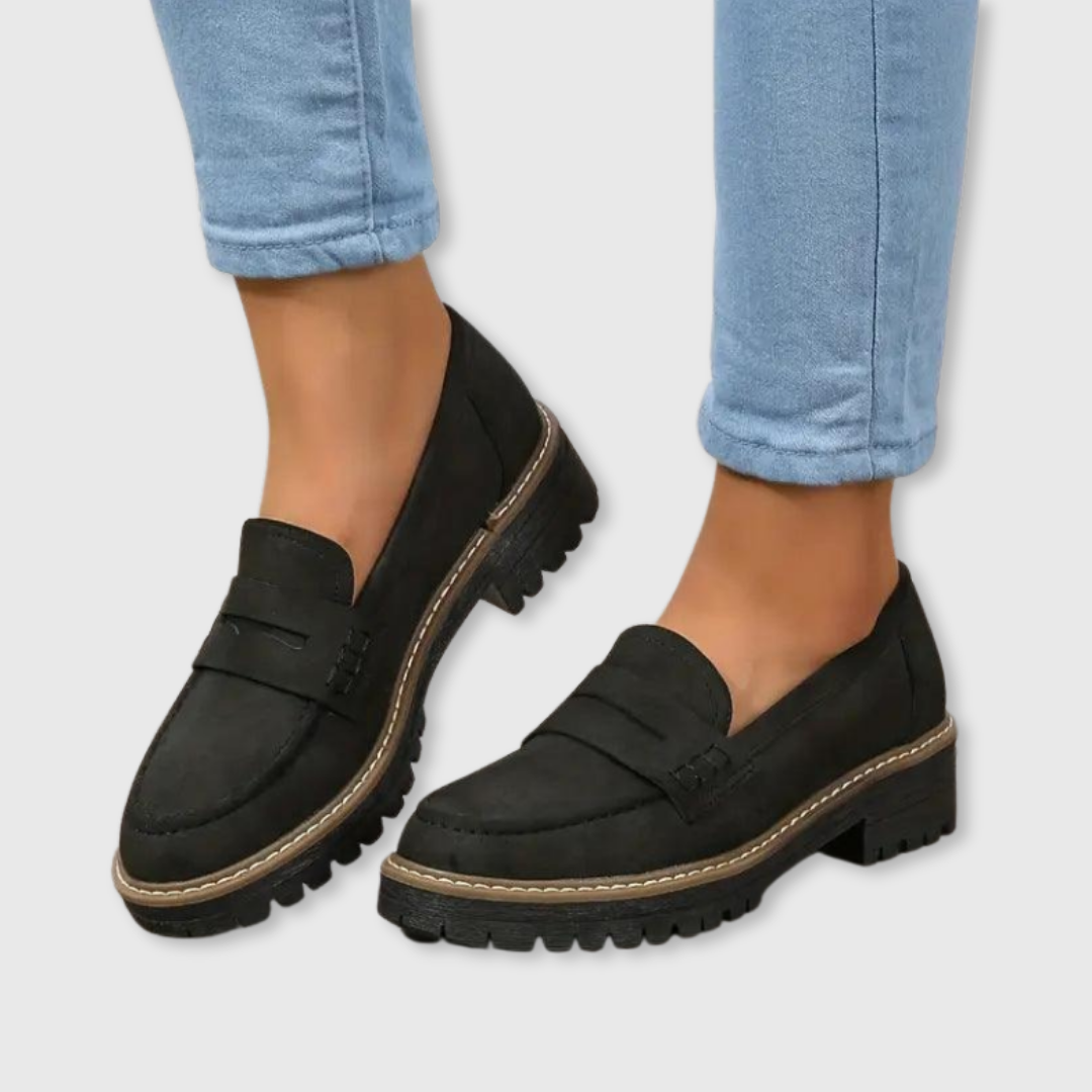 Classic Penny Loafers — women's loafers in black