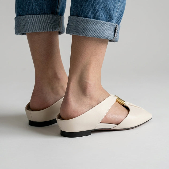 Block Heel Mules — women's mules in red