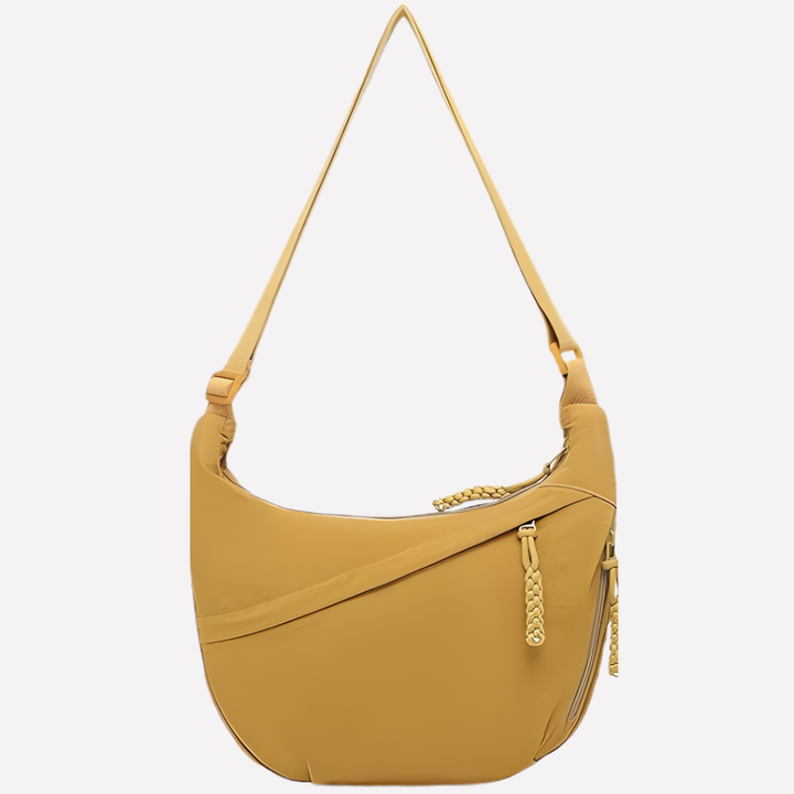 Zelina | Crescent Crossbody Bag for Women - styling view
