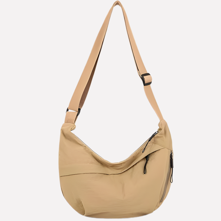 Zelina | Crescent Crossbody Bag for Women - front view