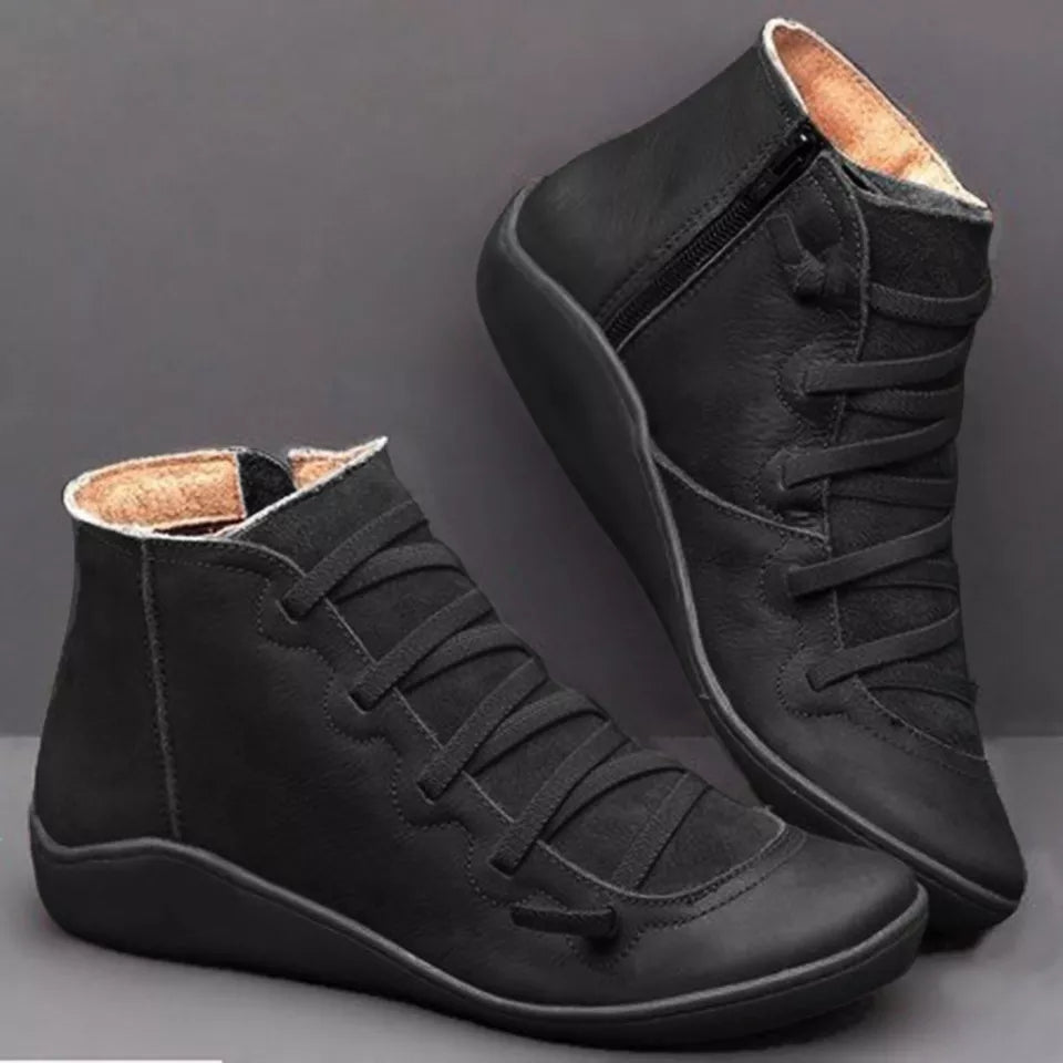 Josseline | Lace Up Ankle Boots for Women - angled view