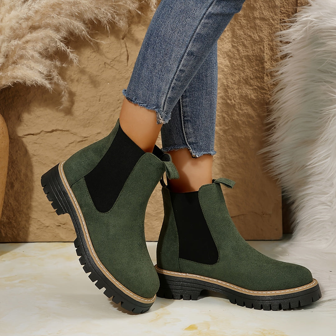 Suede Chelsea Boots Ankle Boots — chelsea boots for women in brown