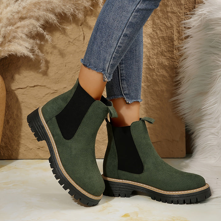 Suede Chelsea Boots Ankle Boots — chelsea boots for women in brown