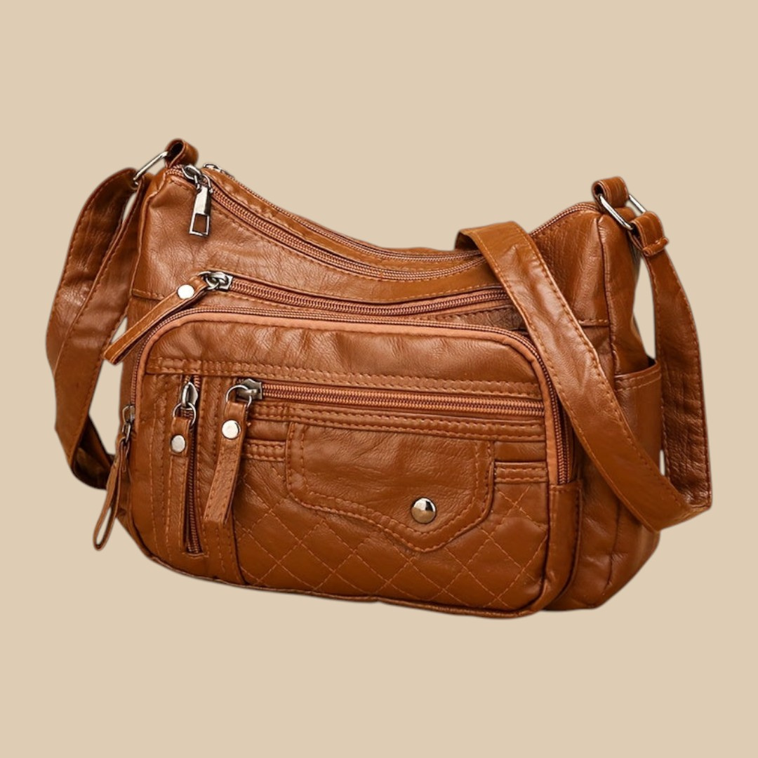 Philippine | Multi Pocket Crossbody Bag for Women - angled view