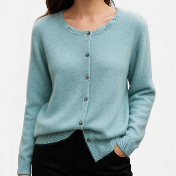 Ottilie Mink Cashmere Sweater Crew Neck for Women, view 11