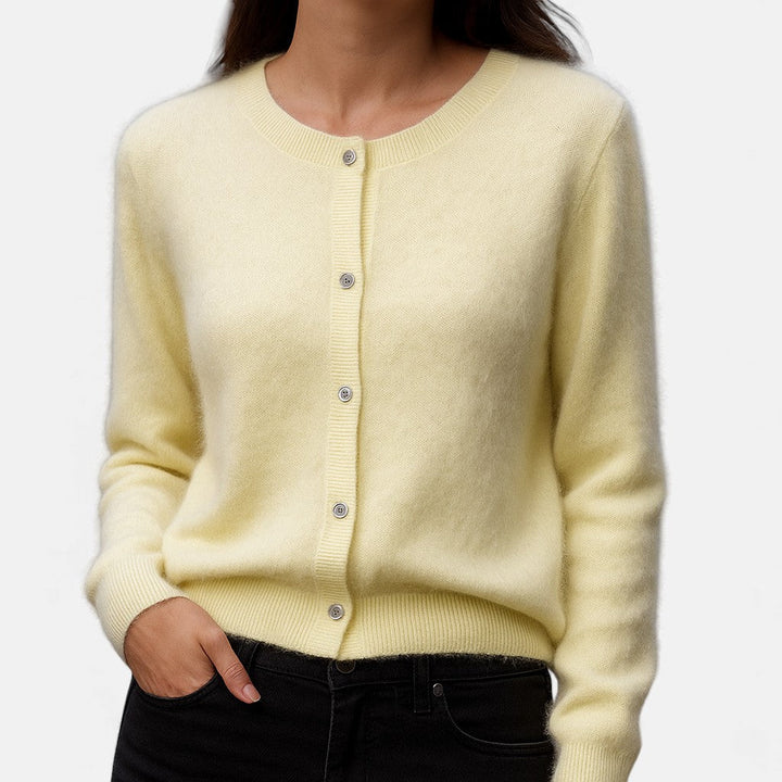 Ottilie Mink Cashmere Sweater Crew Neck for Women, view 2