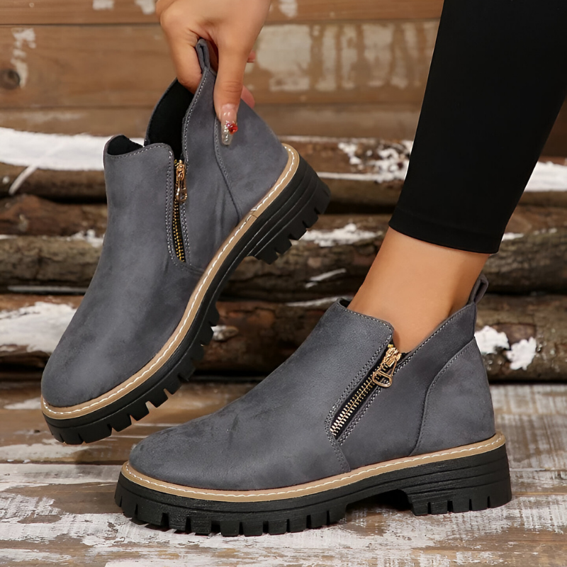 Ombeline | Chunky Sole Chelsea Boots for Women - side view