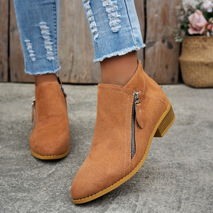 Ludivine | Suede Ankle Boots for Women - alternate view