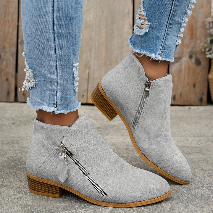 Ludivine | Suede Ankle Boots for Women - detail view