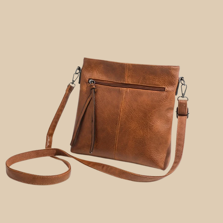 Josiane | Brown Crossbody Bag for Women - front view