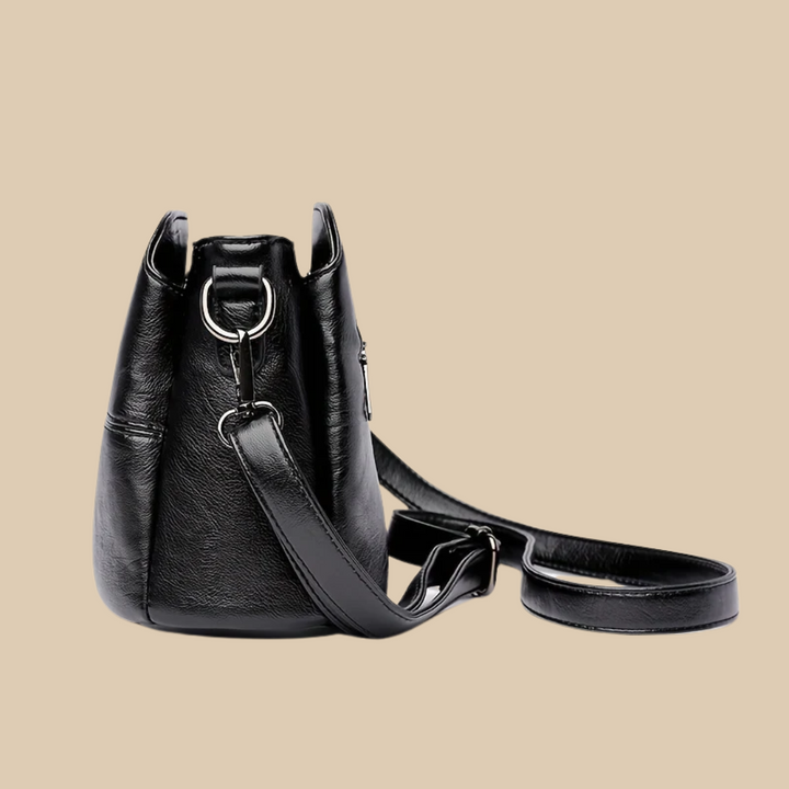 Ludmilla | Black Crossbody Bag for Women - detail view