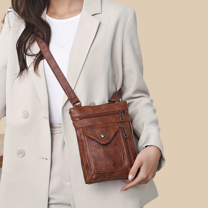 Ondine | Flap Crossbody Bag for Women - worn view