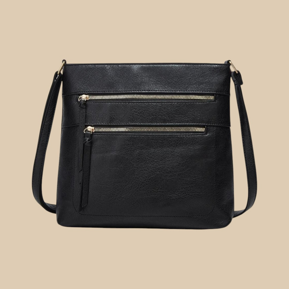 Reine | Twin Zip Crossbody Bag for Women - front view