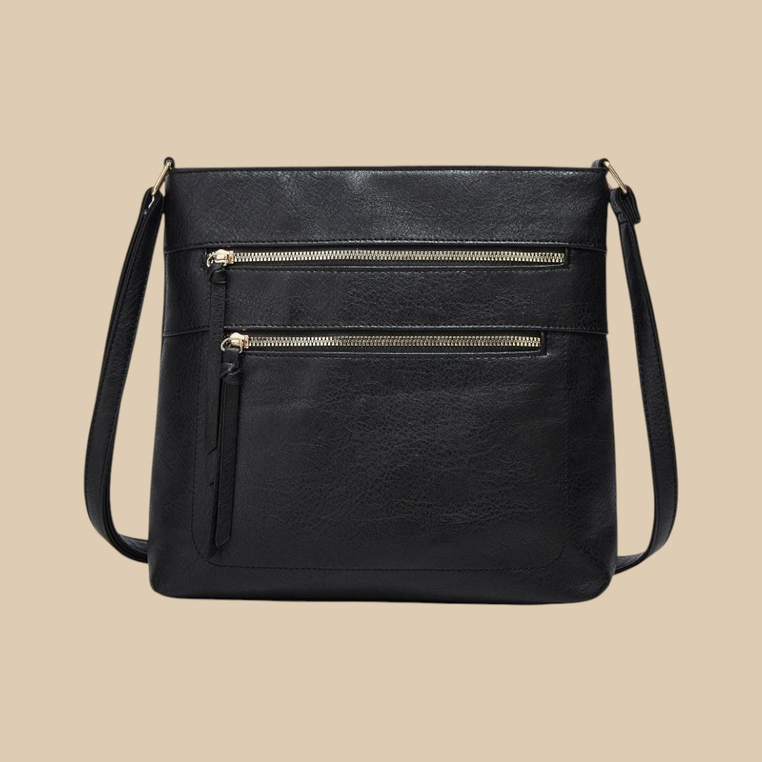 Reine | Twin Zip Crossbody Bag for Women - front view