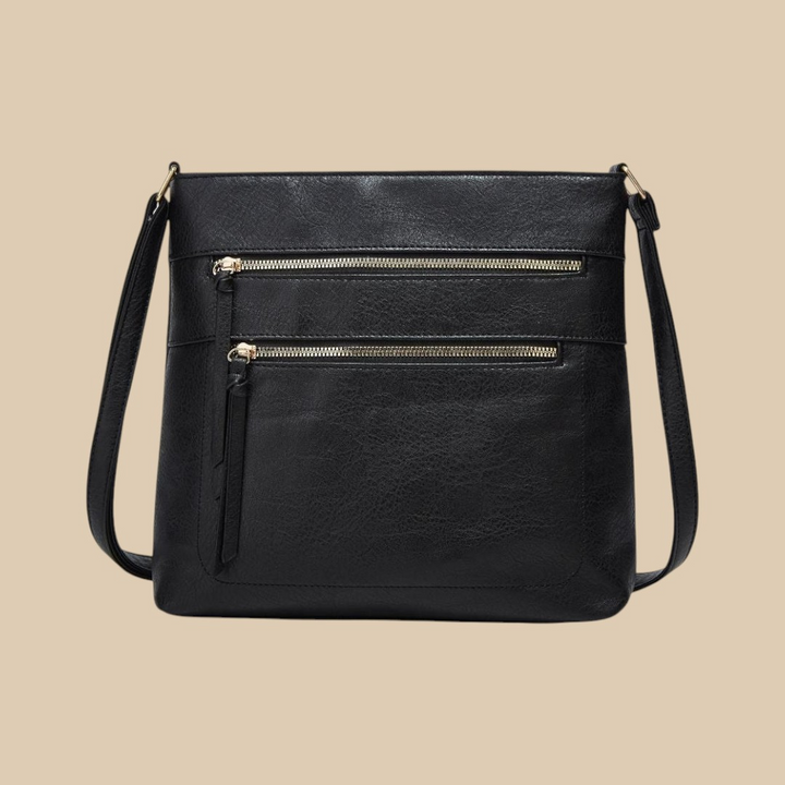 Reine | Twin Zip Crossbody Bag for Women - front view