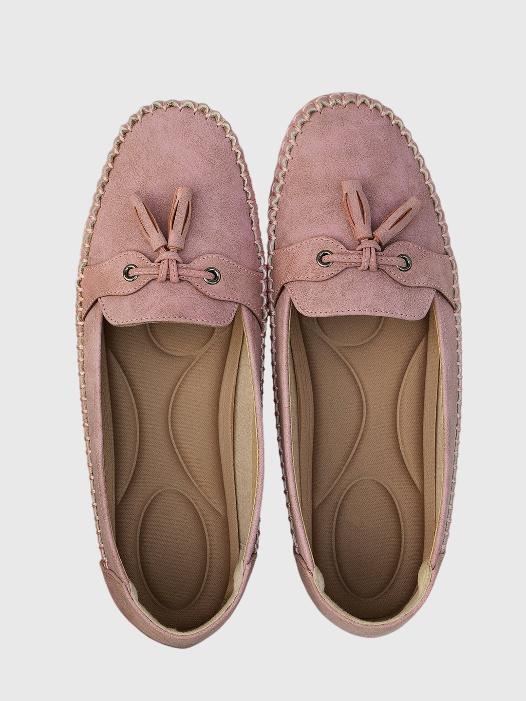 Bow Detail Slip On Loafers — women's loafers in blue