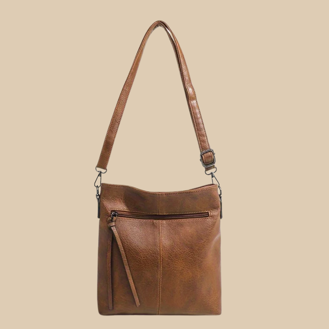 Josiane | Brown Crossbody Bag for Women - detail view