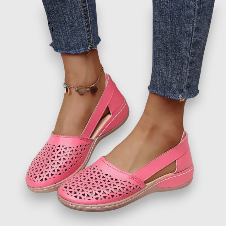 Cushioned Suede Loafers — women's loafers in pink