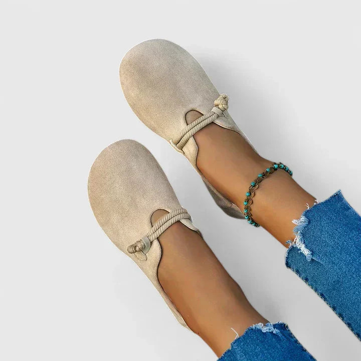 Soft Suede Ballet Flats — women's loafers in black