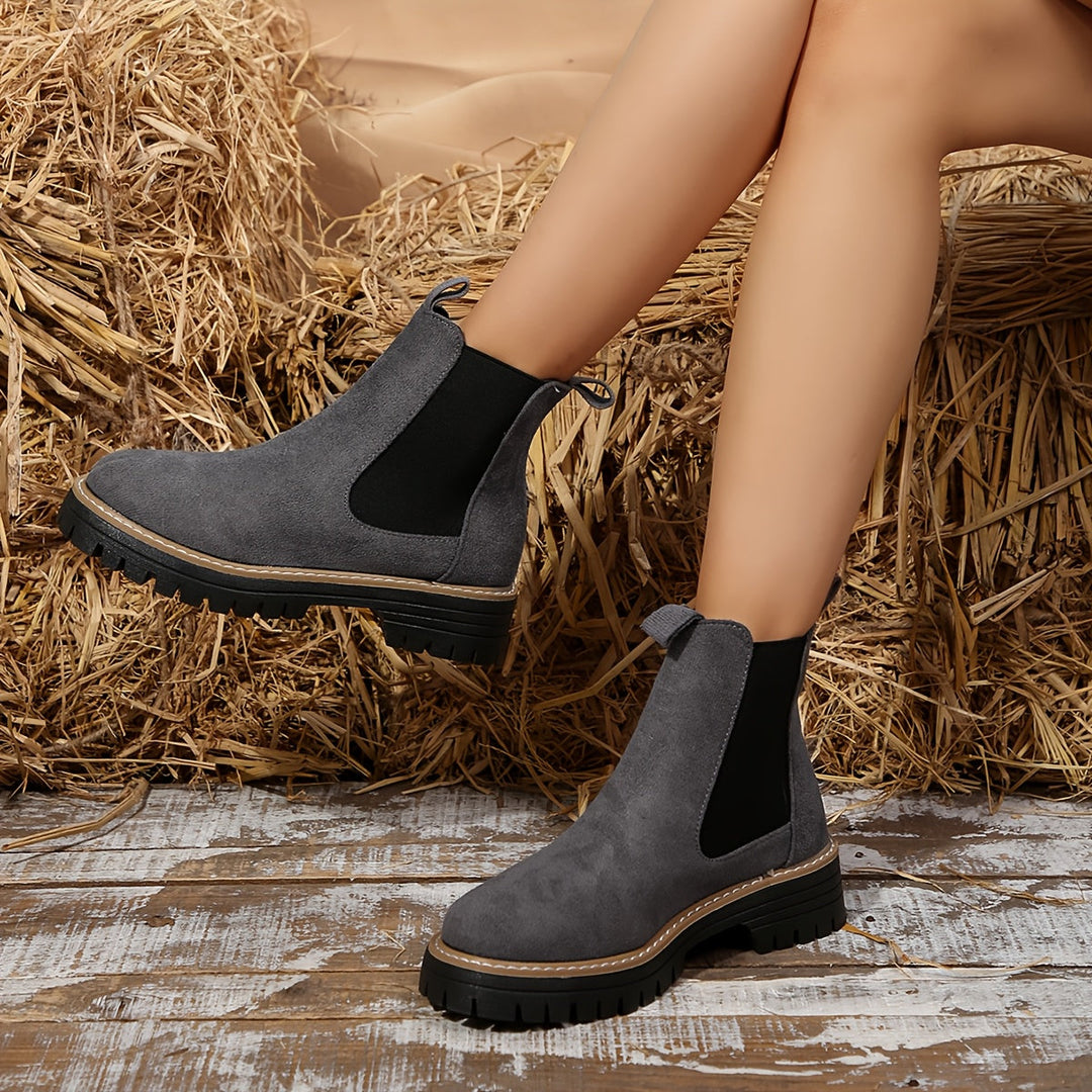Suede Chelsea Boots Ankle Boots — chelsea boots for women in green