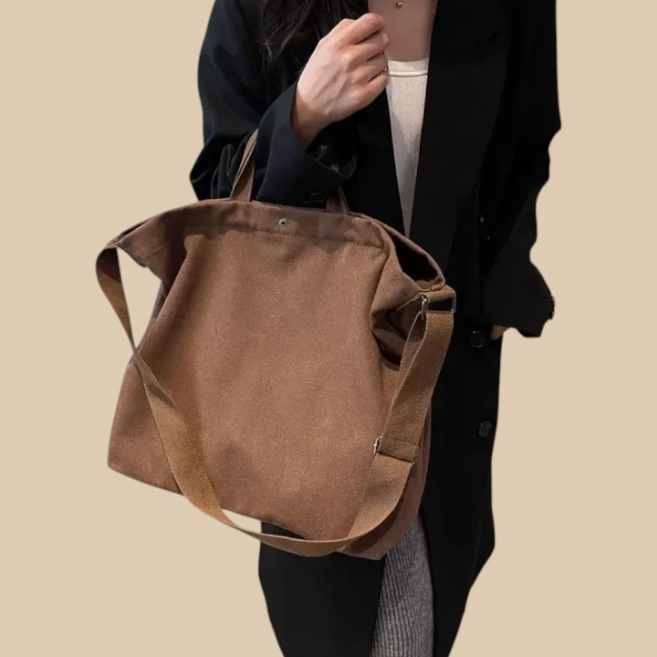 Cerise | Shoulder Tote Bag for Women - angled view