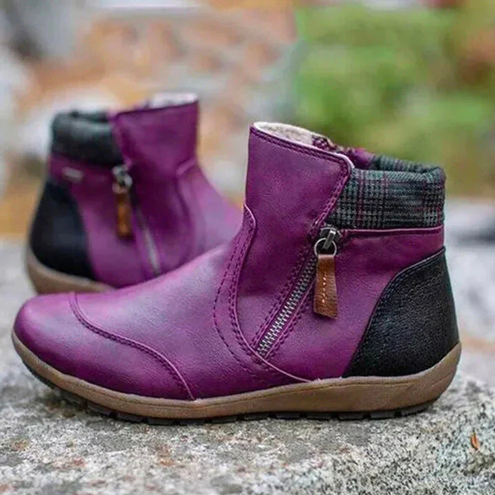 Sidonie | Waterproof Zip Ankle Boots for Women - detail view