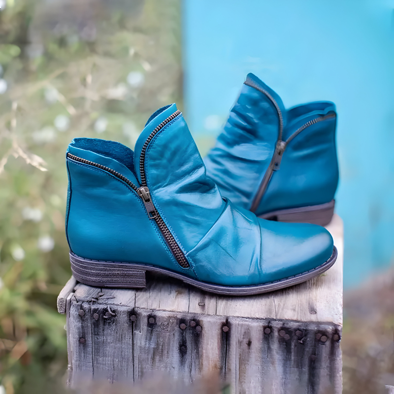 Amandine | Zip Ankle Boots for Women - sole detail