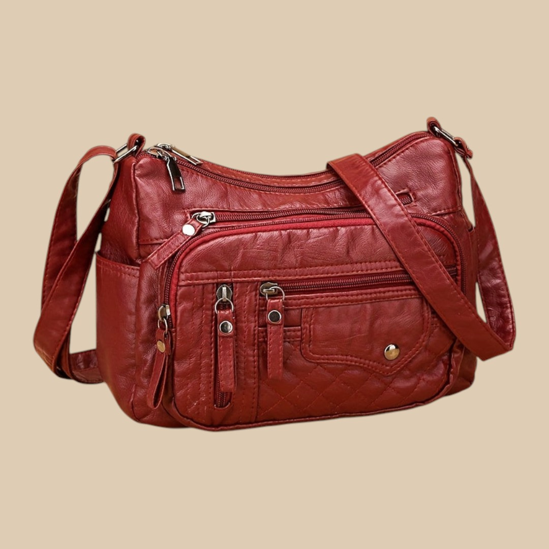 Philippine | Multi Pocket Crossbody Bag for Women - worn view