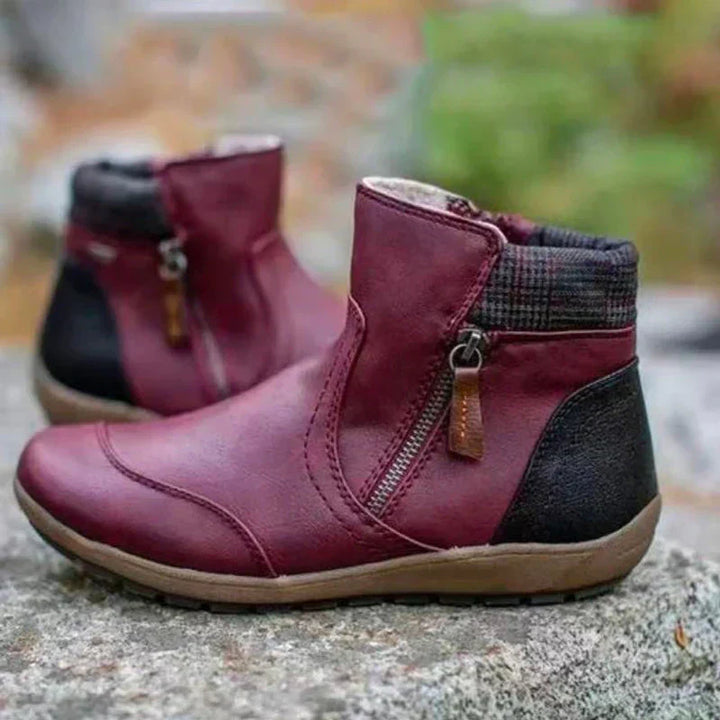Sidonie | Waterproof Zip Ankle Boots for Women - side view