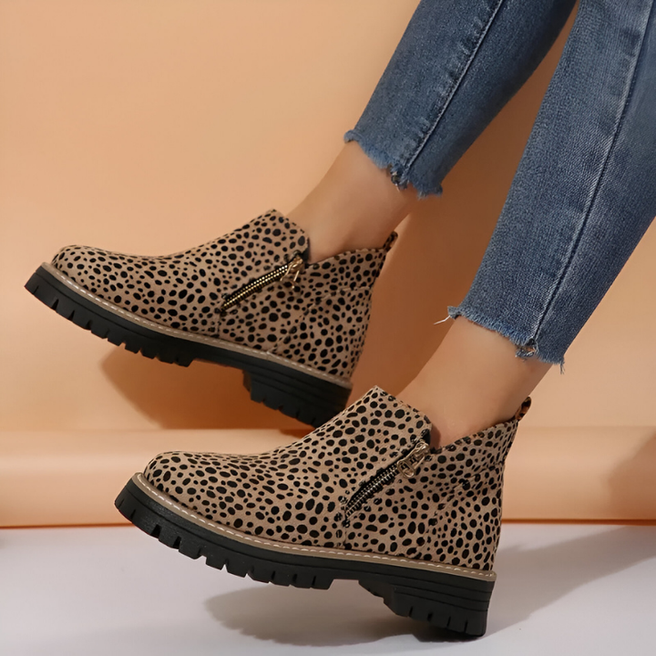 Ombeline | Chunky Sole Chelsea Boots for Women - worn view