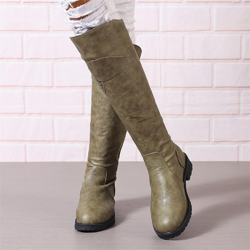 Sylviane | Wide Fit Winter Boots for Women - styling detail