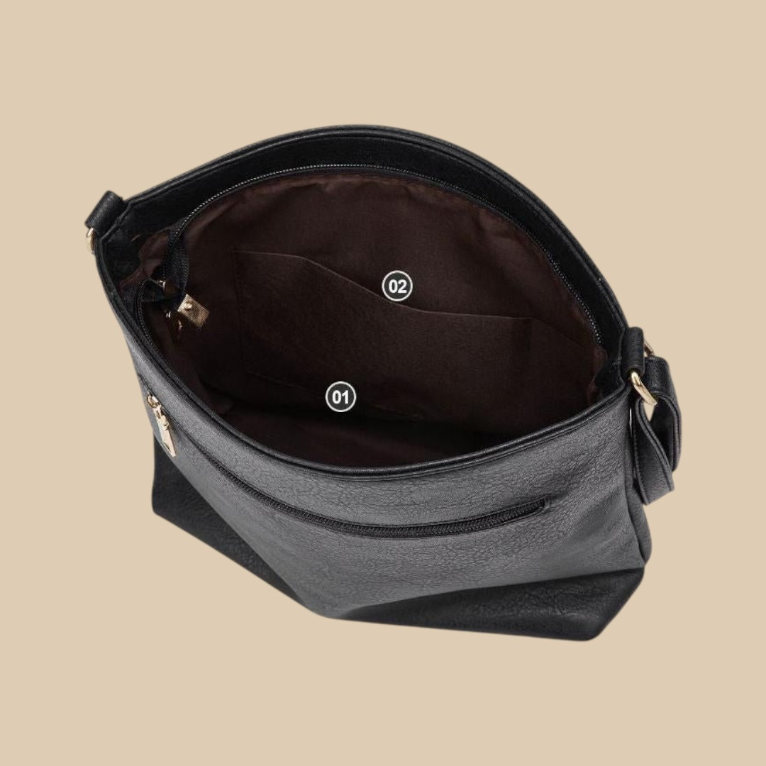 Reine | Twin Zip Crossbody Bag for Women - detail view