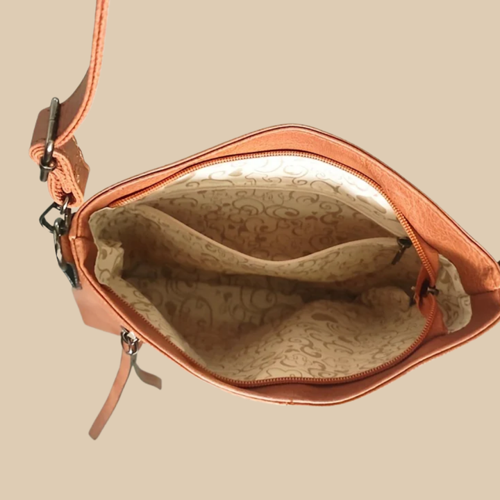 Josiane | Brown Crossbody Bag for Women - back view