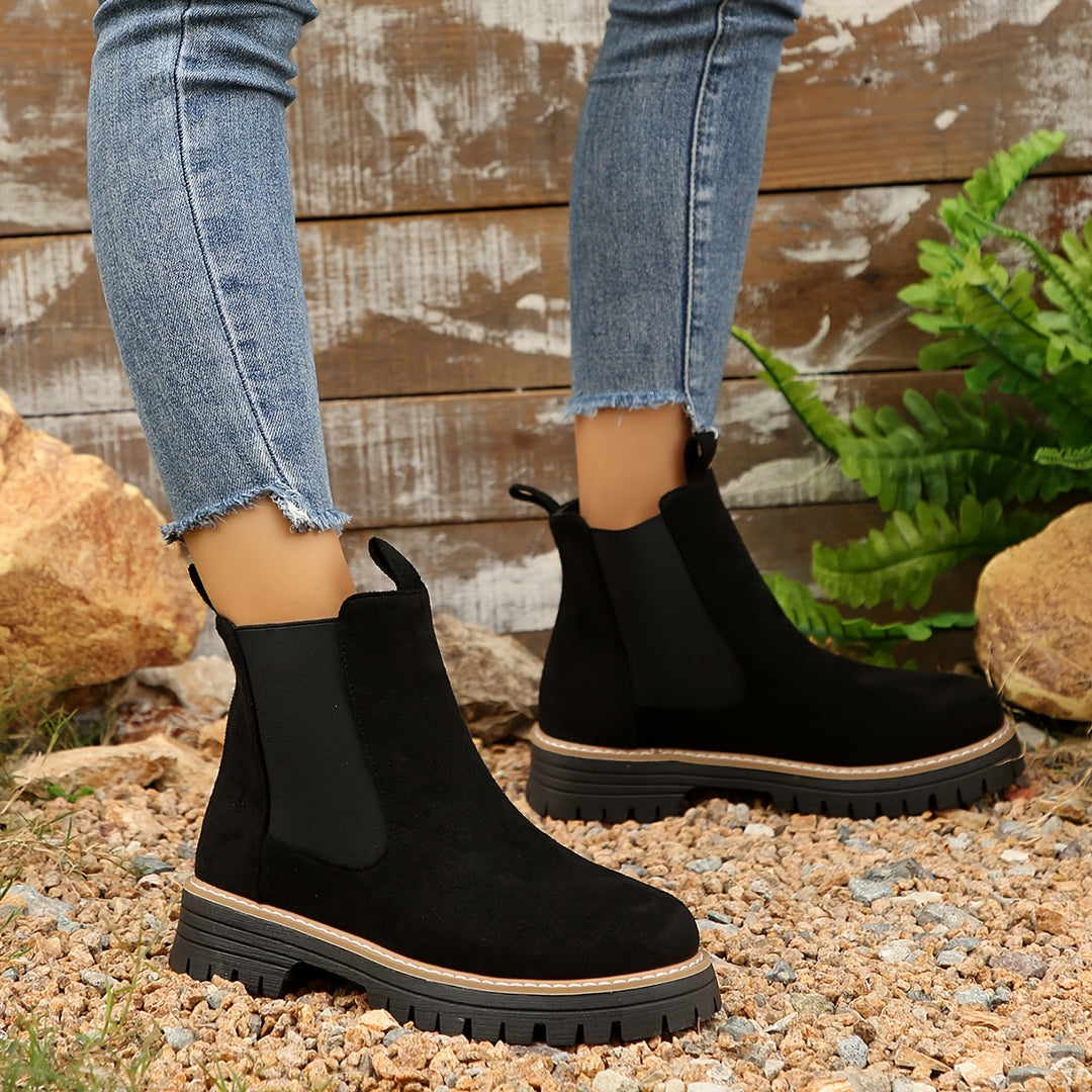 Suede Chelsea Boots Ankle Boots — chelsea boots for women in brown