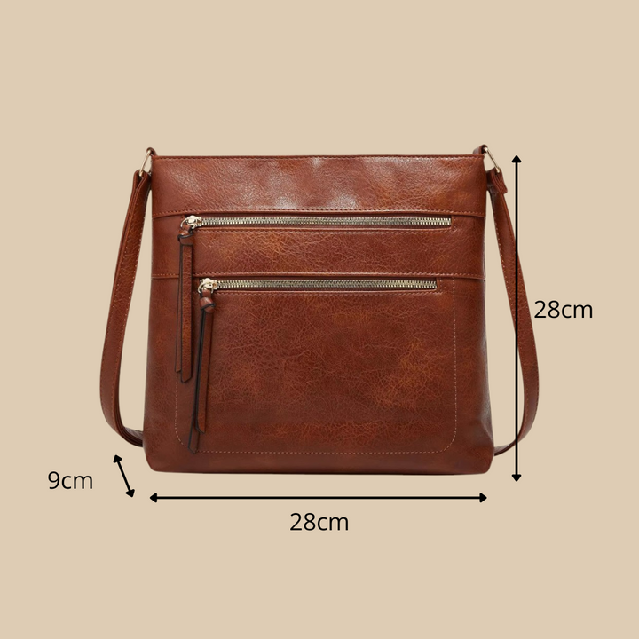Reine | Twin Zip Crossbody Bag for Women - strap detail