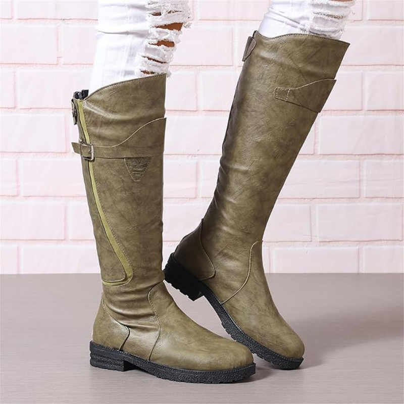 Sylviane | Wide Fit Winter Boots for Women - worn view