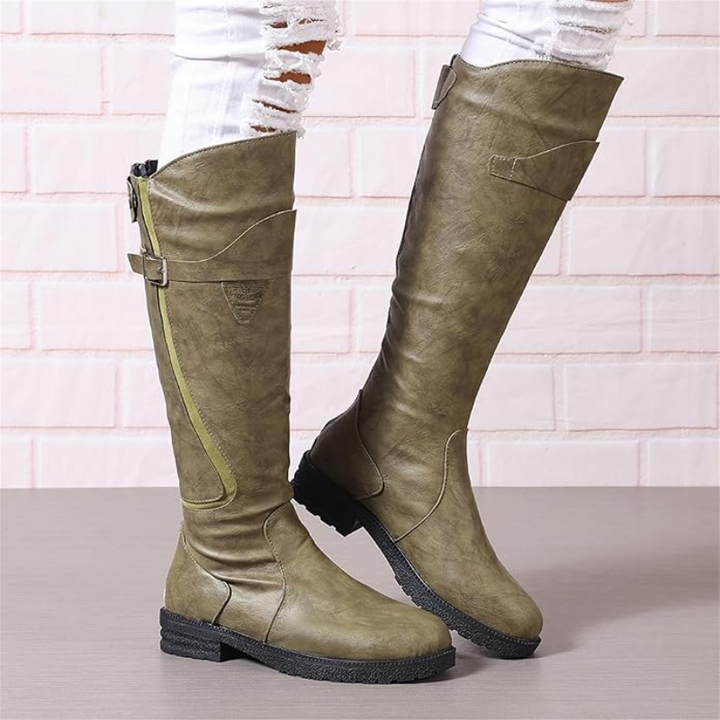 Sylviane | Wide Fit Winter Boots for Women - worn view