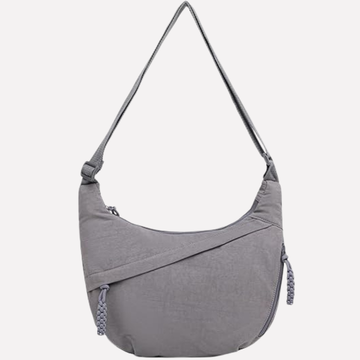 Zelina | Crescent Crossbody Bag for Women - close-up