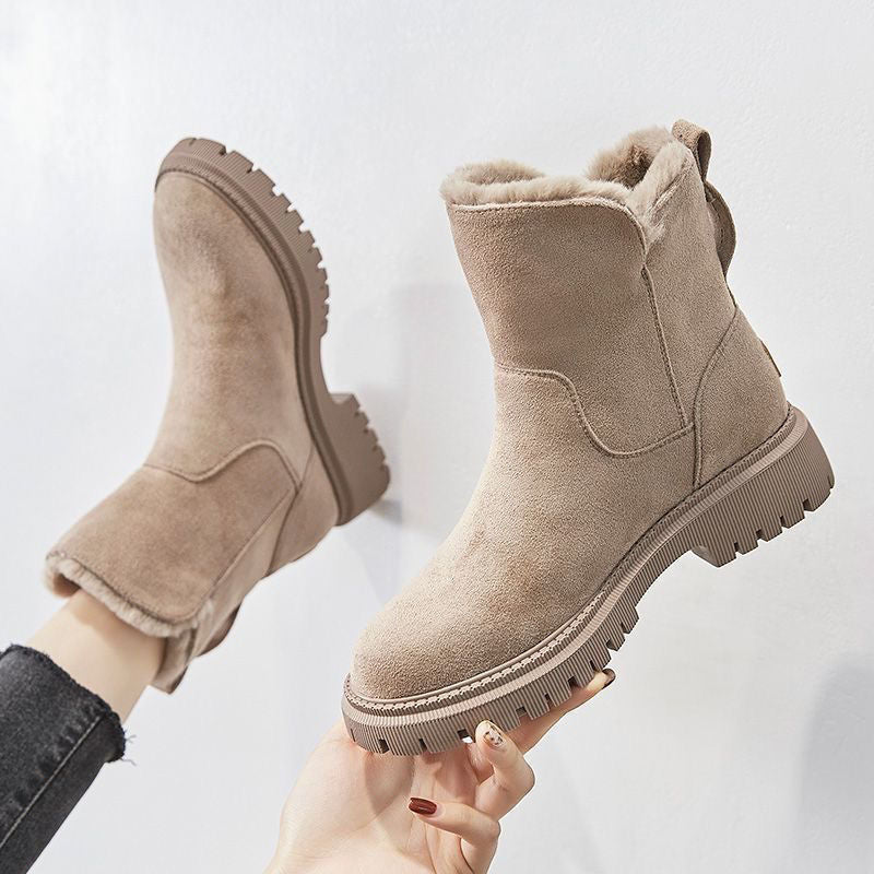 Michaline | Fur Lined Winter Boots for Women - front view