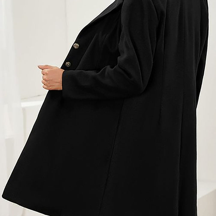 Constance Long Coat Notch Lapel Single Breasted for Women, view 8