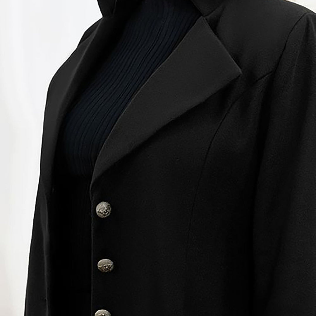Constance Long Coat Notch Lapel Single Breasted for Women, view 9