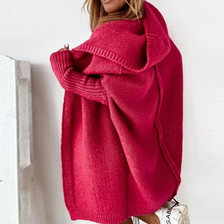 Nadine Casual Long Cardigan Hooded Knitted for Women, view 14