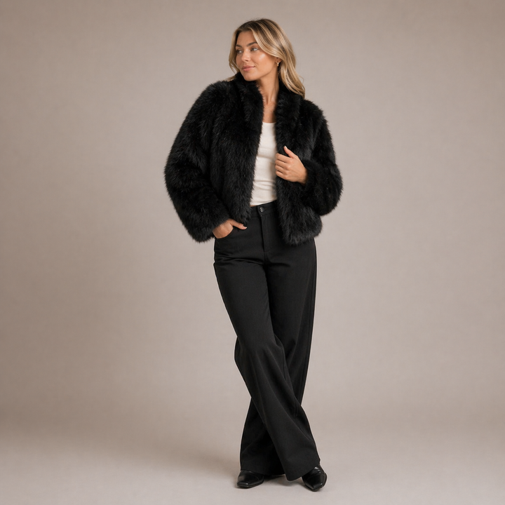 Soft Faux Fur Coat Jacket — coat for women in white