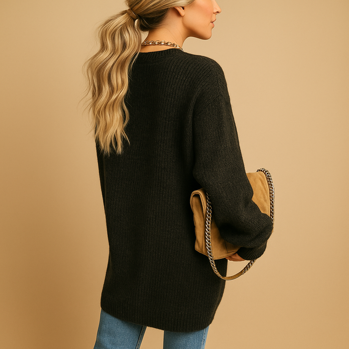 Florence Classic Long Cardigan Knitted Oversized for Women, view 2