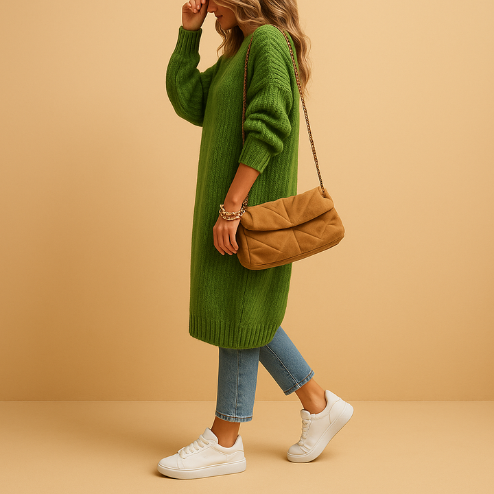 Florence Classic Long Cardigan Knitted Oversized for Women, view 6