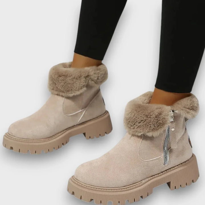 Michaline | Fur Lined Winter Boots for Women - angled view