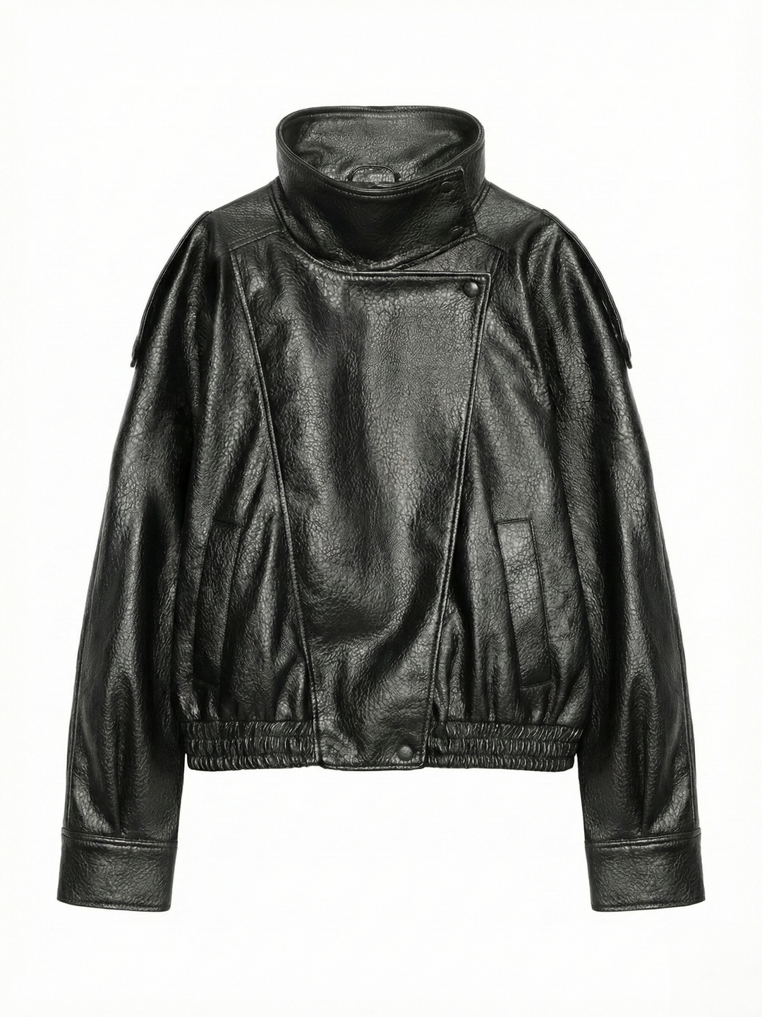 Structured Oversized Faux Leather Jacket for women - view 1