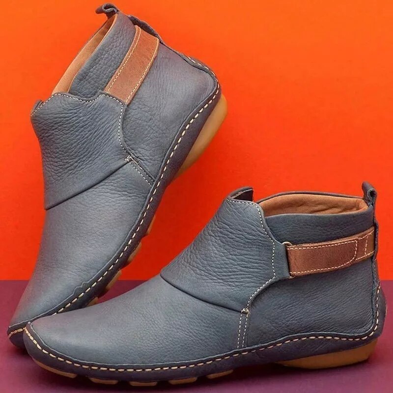 Perpetue | Wide Fit Suede Ankle Boots for Women - angled view