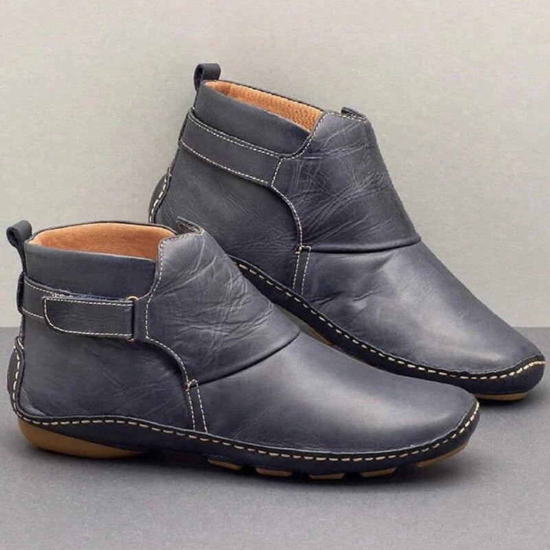 Perpetue | Wide Fit Suede Ankle Boots for Women - detail view